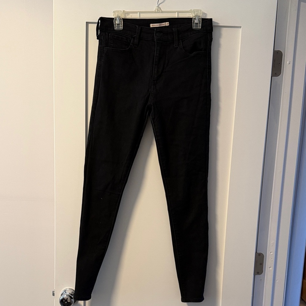 Levi’s 720 High Rise Skinny Jeans Size 29 Women’s Black Denim